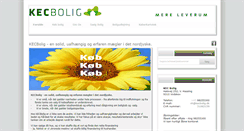 Desktop Screenshot of kecbolig.dk